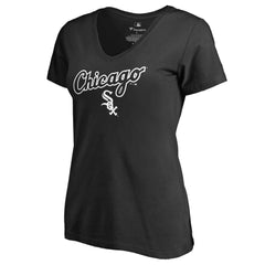 Chicago White Sox Women's Team Lockup T-Shirt - Black - MLB Sale