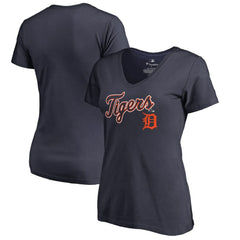 Detroit Tigers Women's Team Lockup T-Shirt - Navy - MLB Online