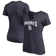 San Diego Padres Women's Team Lockup T-Shirt - Navy - MLB Online