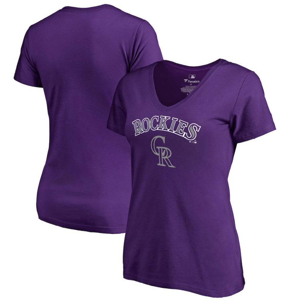 Colorado Rockies Women's Team Lockup T-Shirt - Purple - MLB Online