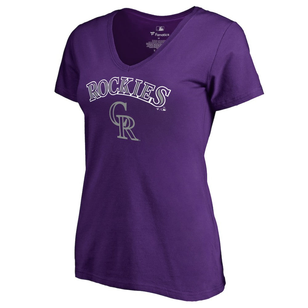 Colorado Rockies Women's Team Lockup T-Shirt - Purple - MLB Online