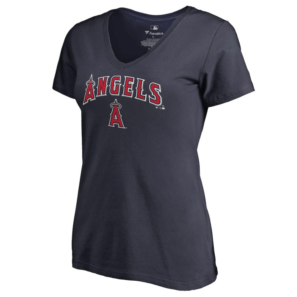 Los Angeles Angels Women's Team Lockup T-Shirt - Navy - MLB Online