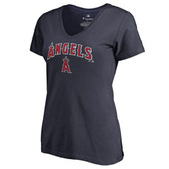 Los Angeles Angels Women's Team Lockup T-Shirt - Navy - MLB Online