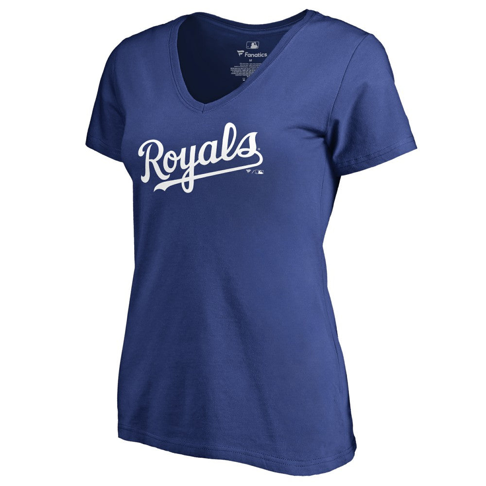 Kansas City Royals Women's Team Wordmark T-Shirt - Royal - MLB Sale