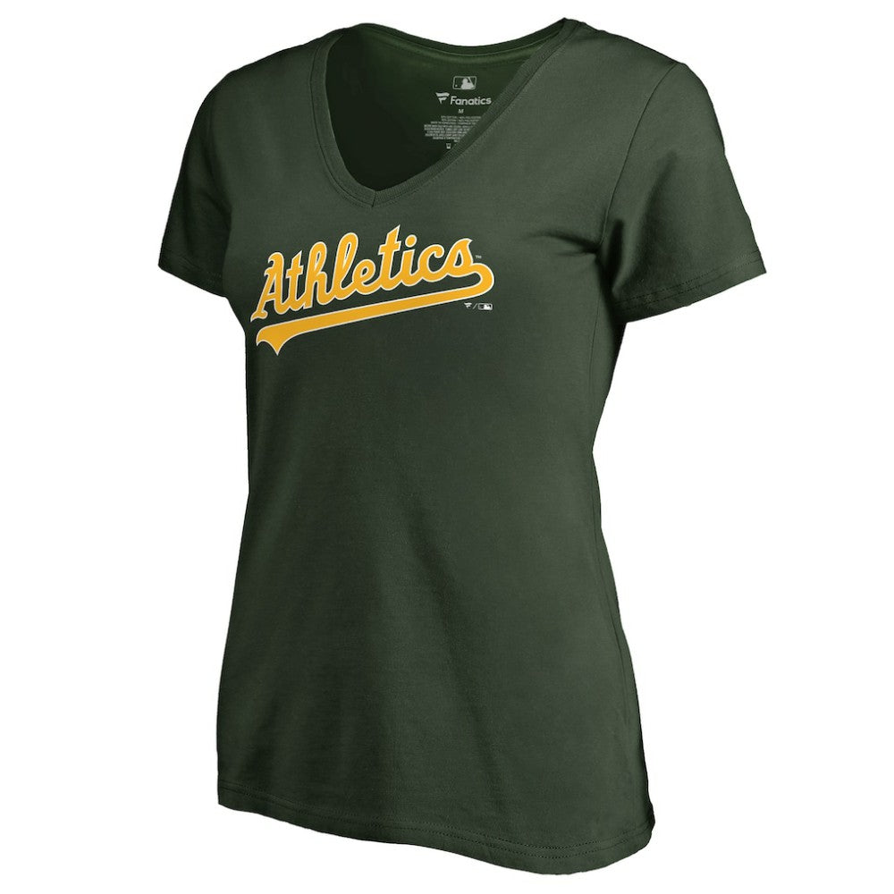 Athletics Women's Team Wordmark T-Shirt - Green - MLB Online