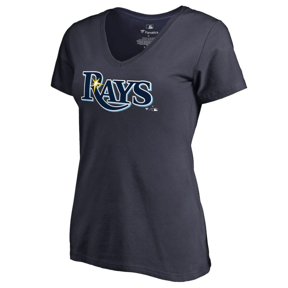 Tampa Bay Rays Women's Team Wordmark T-Shirt - Navy - MLB Discount