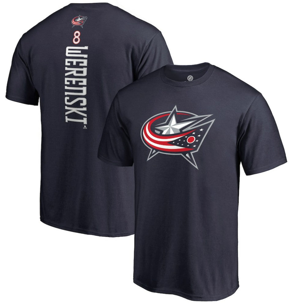 Zach Werenski Columbus Blue Jackets Backer T-Shirt - Navy - NHL 2797286