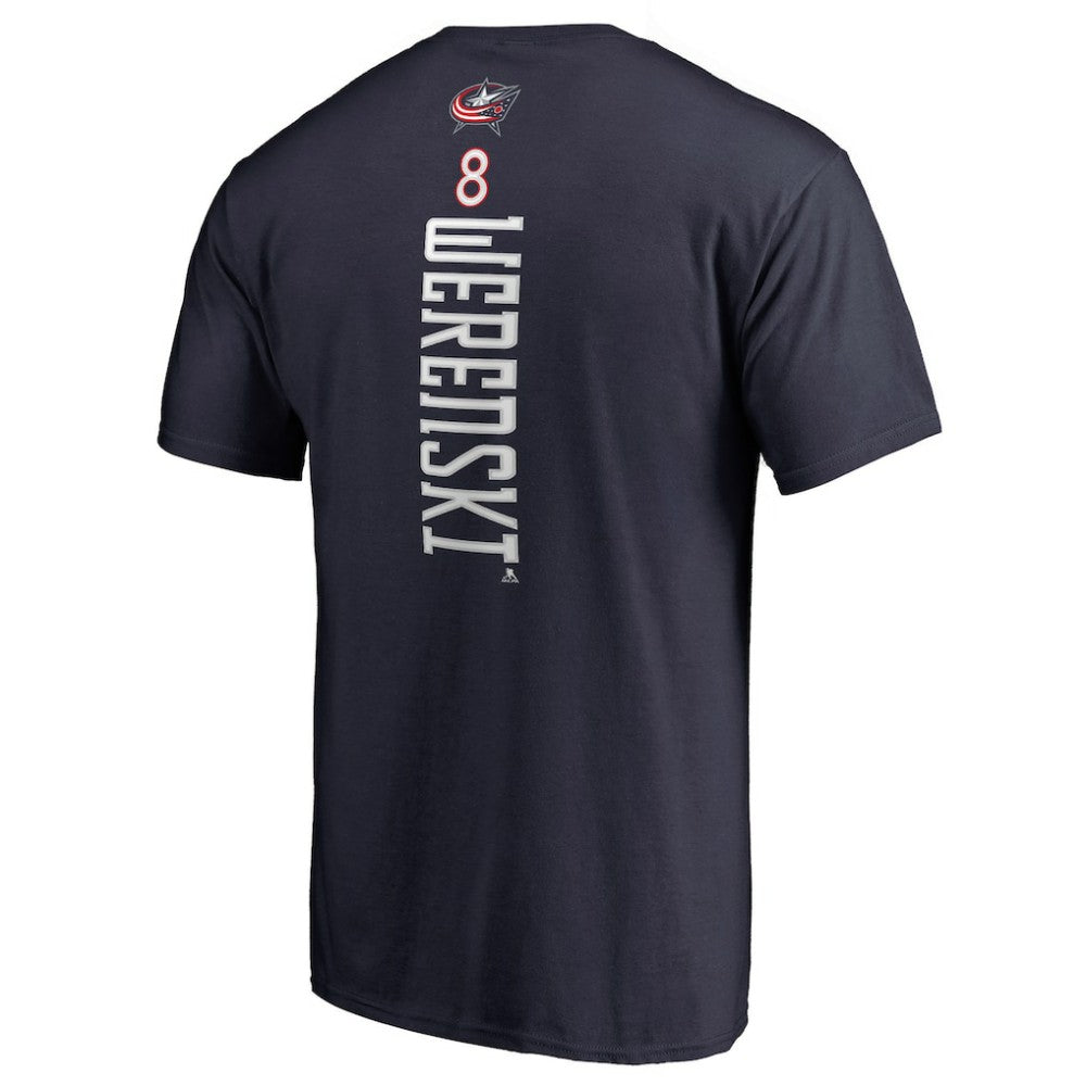 Zach Werenski Columbus Blue Jackets Backer T-Shirt - Navy - NHL 2797286