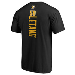 Kris Letang Pittsburgh Penguins Backer T-Shirt - Black - NHL 2797294