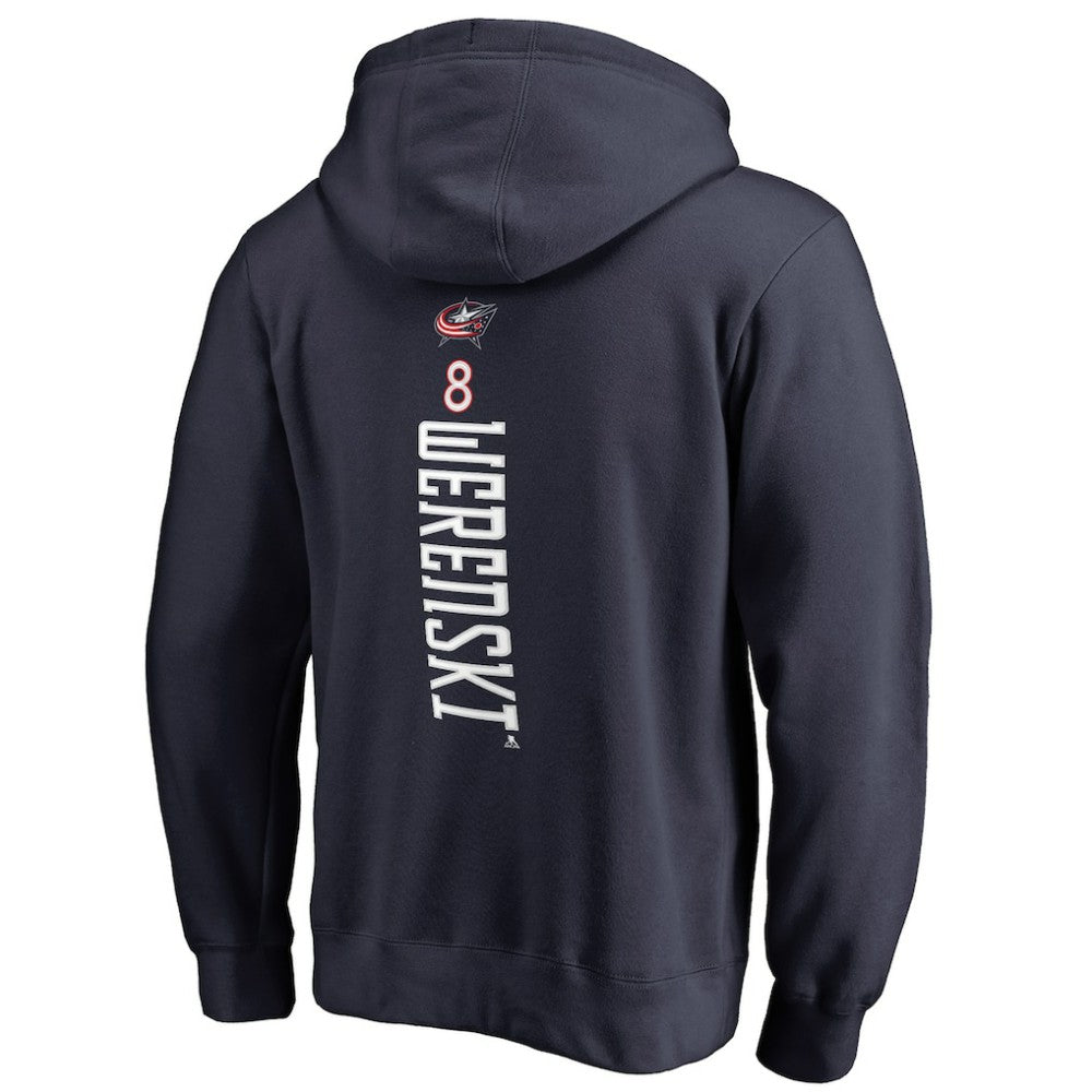 Zach Werenski Columbus Blue Jackets Backer Pullover Hoodie - Navy - NHL 2797336