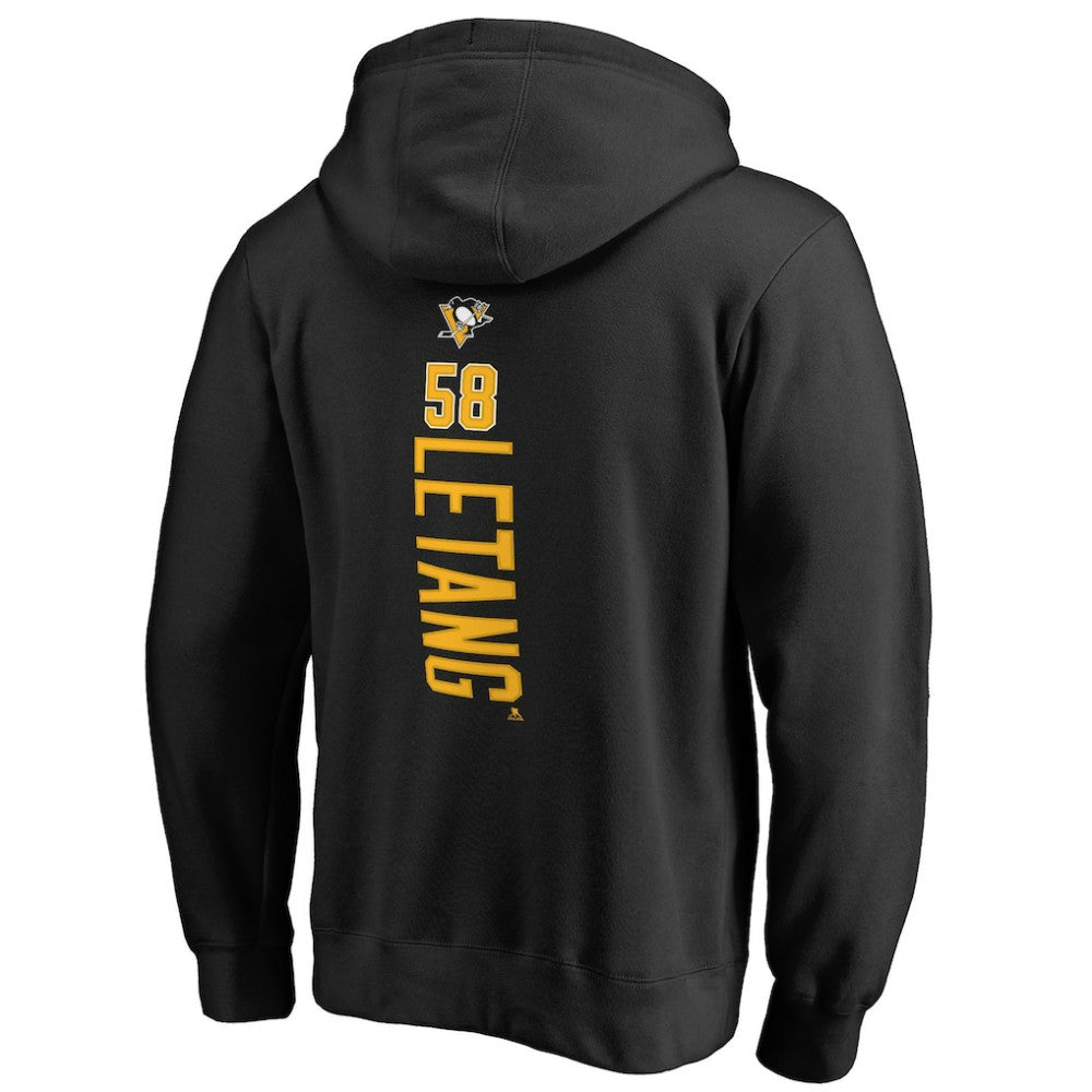 Kris Letang Pittsburgh Penguins Backer Pullover Hoodie - Black - NHL 2797344