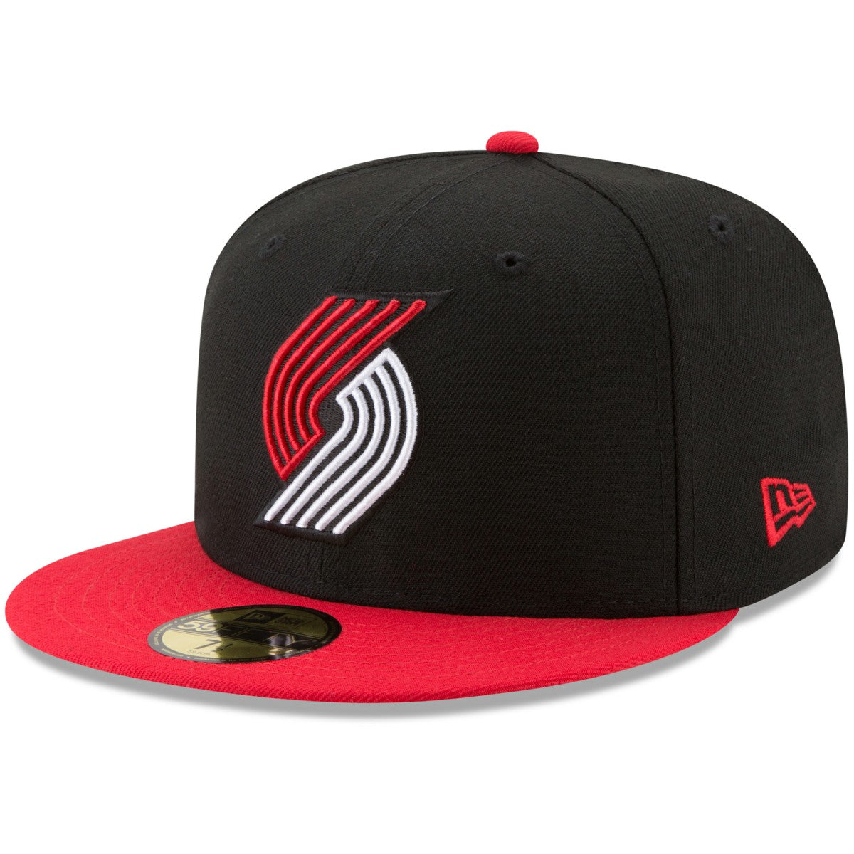 Portland Trail Blazers Team Color 2-Tone 59FIFTY Fitted Hat Black/Red | New Era for sale