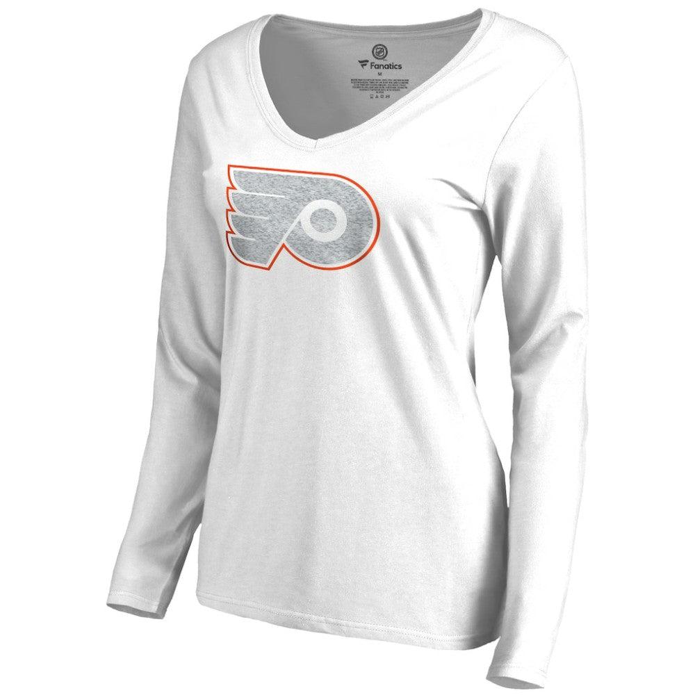 Philadelphia Flyers Women's White Out Long Sleeve T-Shirt - White - NHL 2799846