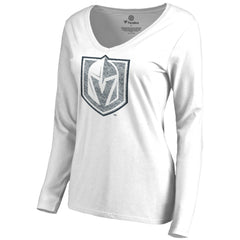 Vegas Golden Knights Women's White Out Long Sleeve T-Shirt - White - NHL 2799850