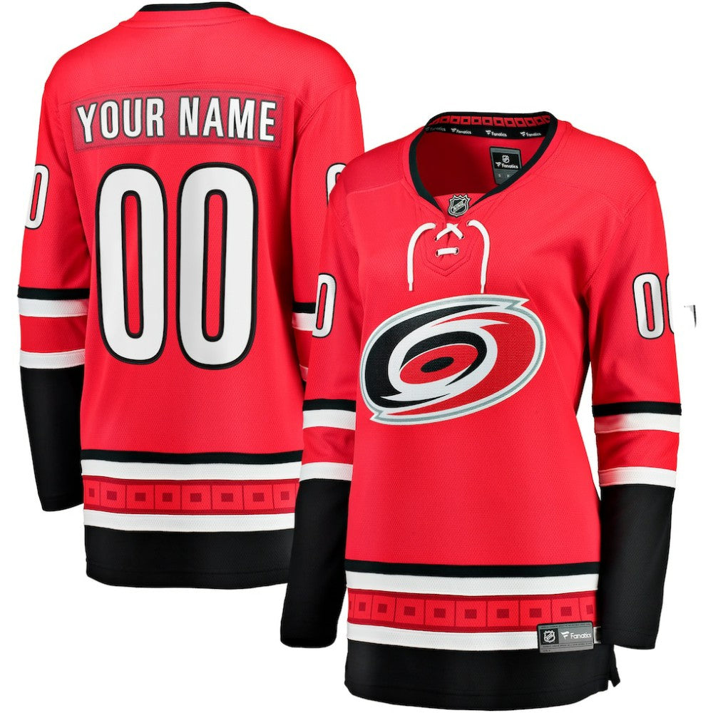 Carolina Hurricanes Fanatics Women's Alternate Breakaway Custom Jersey - Red - NHL 2802554