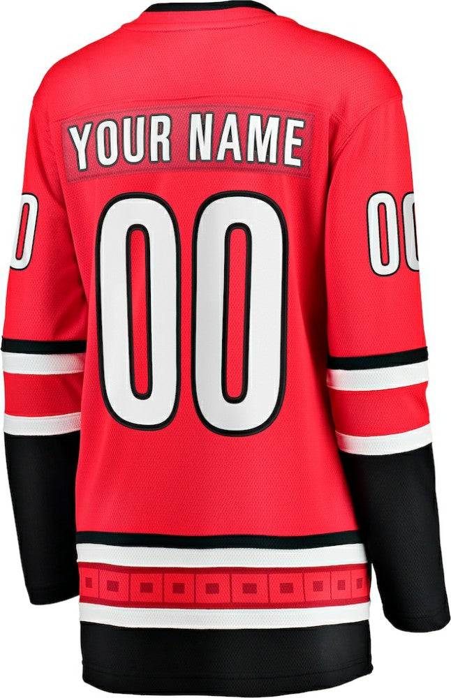 Carolina Hurricanes Fanatics Women's Alternate Breakaway Custom Jersey - Red - NHL 2802554