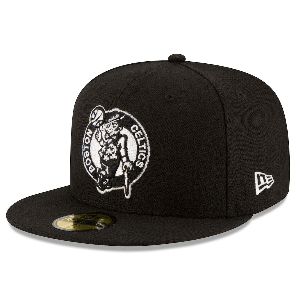 Boston Celtics Black & White Logo 59FIFTY Fitted Hat Black | New Era for sale