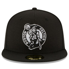 Boston Celtics Black & White Logo 59FIFTY Fitted Hat Black | New Era for sale