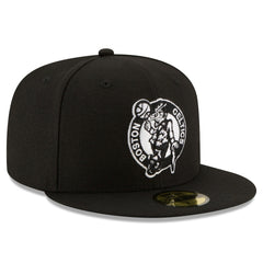 Boston Celtics Black & White Logo 59FIFTY Fitted Hat Black | New Era for sale