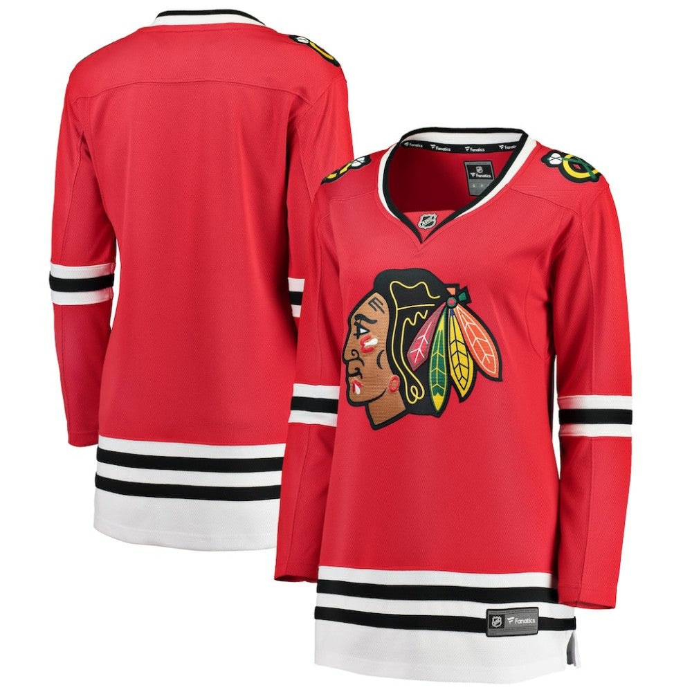 Chicago Blackhawks Fanatics Women's Home Breakaway Jersey - Red - NHL 2819839