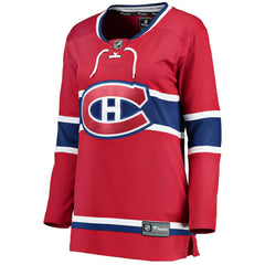 Montreal Canadiens Fanatics Women's Home Breakaway Jersey - Red - NHL 2819848