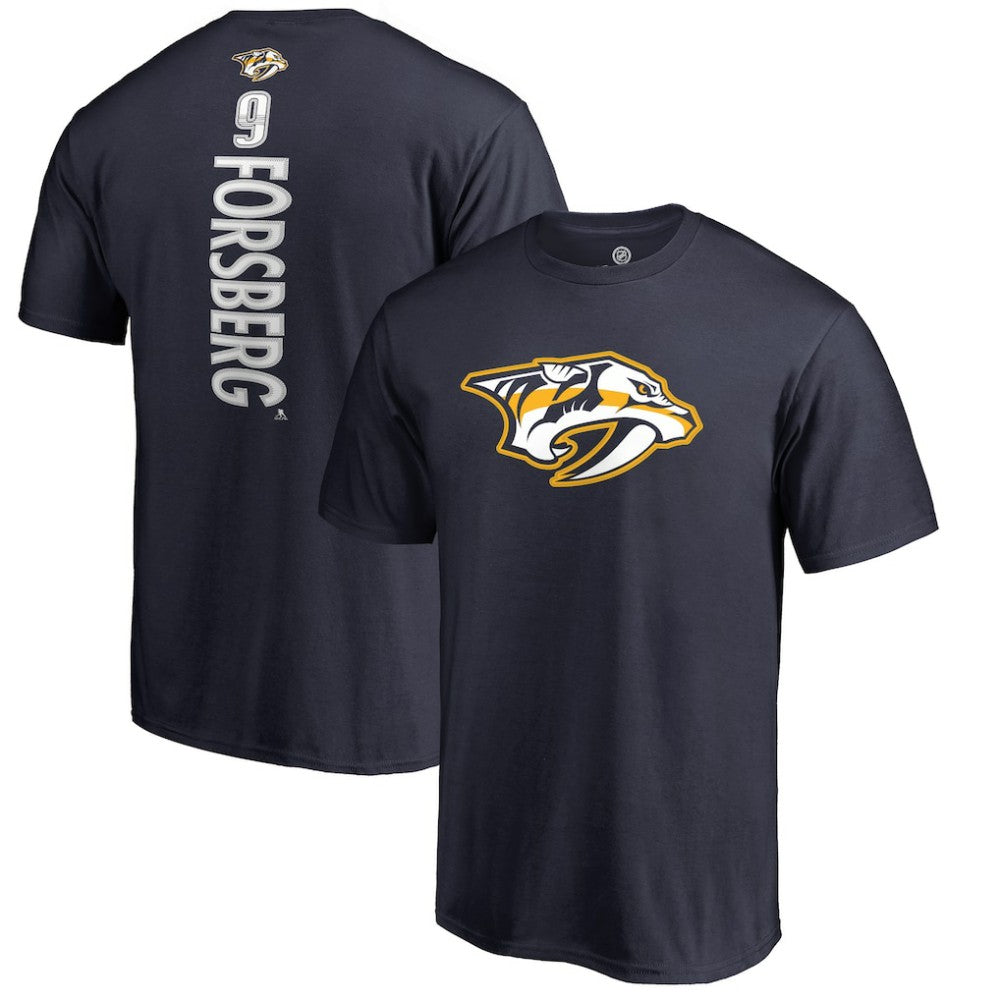 Filip Forsberg Nashville Predators Backer T-Shirt - Navy - NHL 2821008
