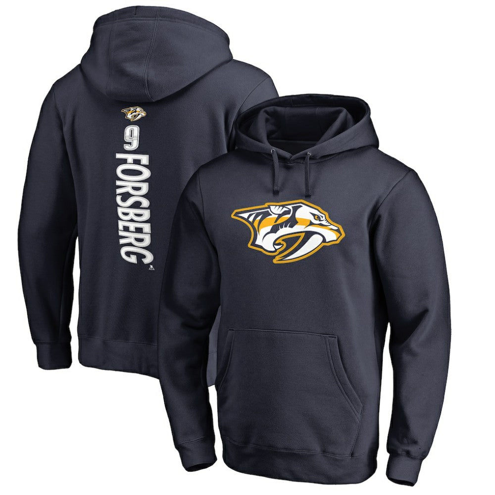 Filip Forsberg Nashville Predators Backer Pullover Hoodie - Navy - NHL 2821022