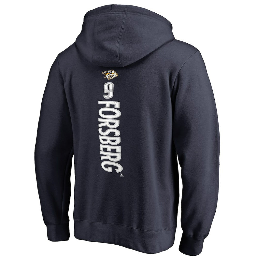 Filip Forsberg Nashville Predators Backer Pullover Hoodie - Navy - NHL 2821022