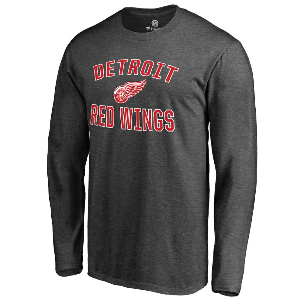 Detroit Red Wings Victory Arch II Long Sleeve T-Shirt - Heathered Gray - NHL 2829755