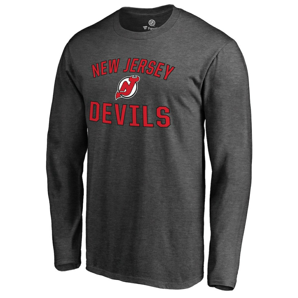 New Jersey Devils Victory Arch Long Sleeve T-Shirt - Heathered Gray - NHL 2829761
