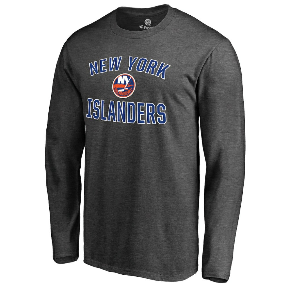New York Islanders Victory Arch Long Sleeve T-Shirt - Heathered Gray - NHL 2829762