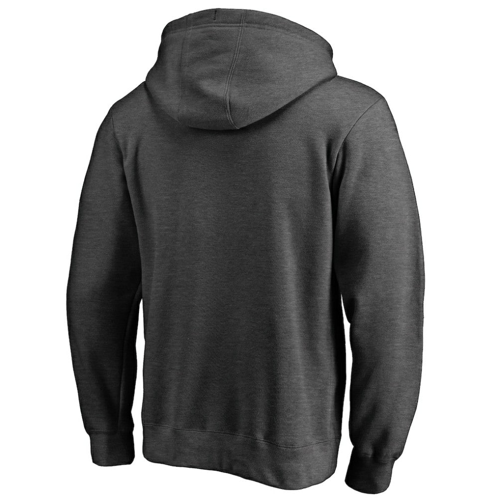 Detroit Red Wings Victory Arch Team Fitted Pullover Hoodie - Heather Charcoal - NHL 2829783
