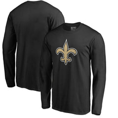 New Orleans Saints Primary Logo Long-Sleeve T-Shirt Black