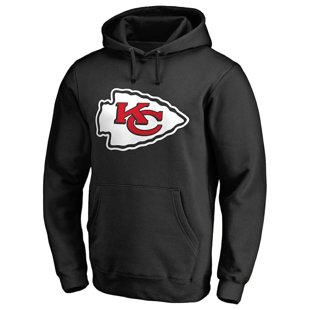Kansas City Chiefs Primary Logo II Pullover Hoodie Black