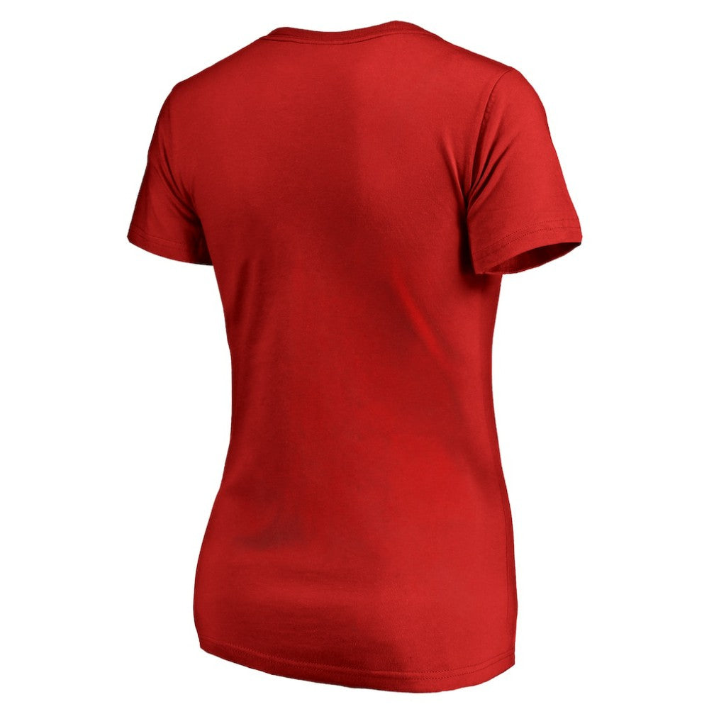 Mike Trout Los Angeles Angels Women's Player Hometown Collection V-Neck T-Shirt - Red - MLB Discount