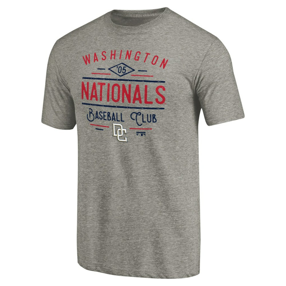Washington Nationals Cooperstown Collection Doubleday Tri-Blend T-Shirt - Gray - MLB Sale