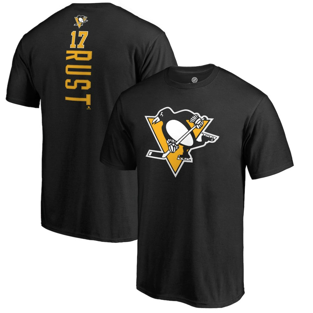 Bryan Rust Pittsburgh Penguins Backer Name & Number T-Shirt - Black - NHL 2842751
