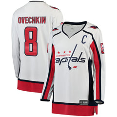 Alexander Ovechkin Washington Capitals Fanatics Women's Away Breakaway Jersey - White - NHL 2844181