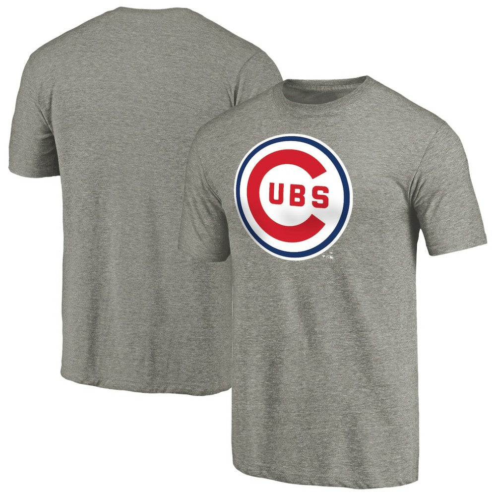 Chicago Cubs Cooperstown Collection Forbes Tri-Blend T-Shirt - Ash - MLB Discount