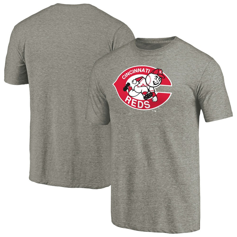 Cincinnati Reds Cooperstown Collection Forbes Tri-Blend T-Shirt - Ash - MLB Sale
