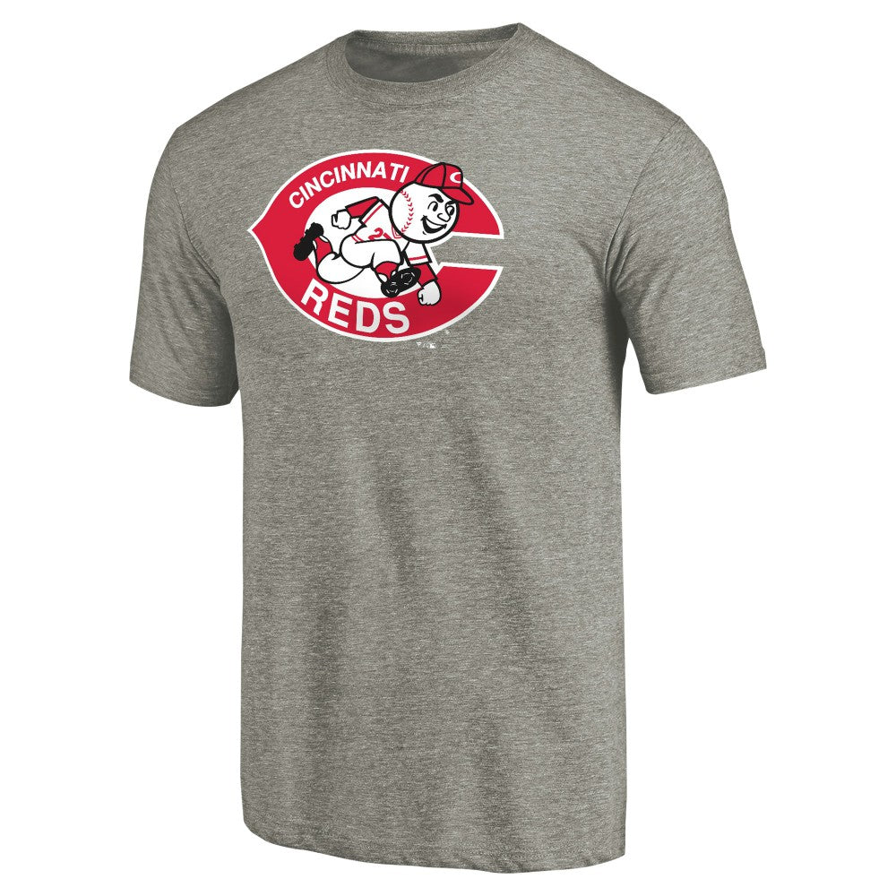 Cincinnati Reds Cooperstown Collection Forbes Tri-Blend T-Shirt - Ash - MLB Sale
