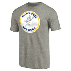 Milwaukee Brewers Cooperstown Collection Forbes Tri-Blend T-Shirt - Ash - MLB on Sale