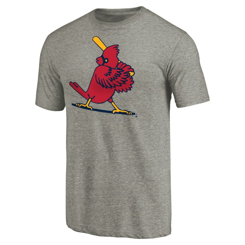St. Louis Cardinals Cooperstown Collection Forbes Tri-Blend T-Shirt - Ash - MLB Discount