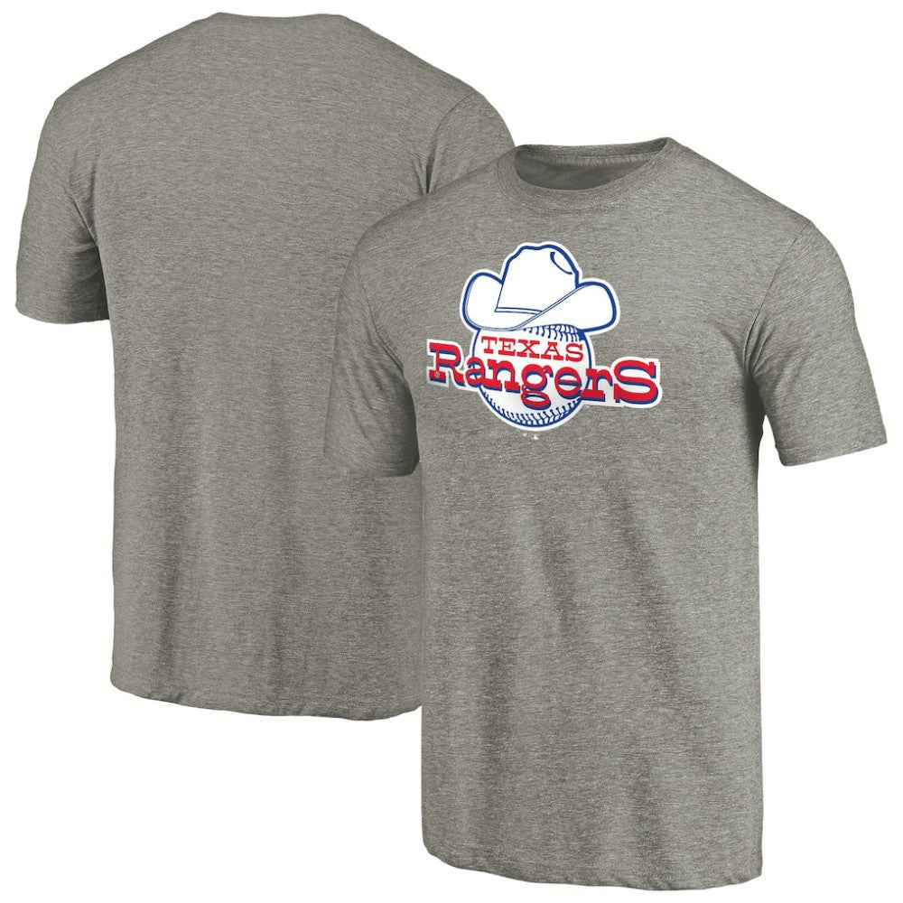 Texas Rangers Cooperstown Collection Forbes Tri-Blend T-Shirt - Ash - MLB Sale