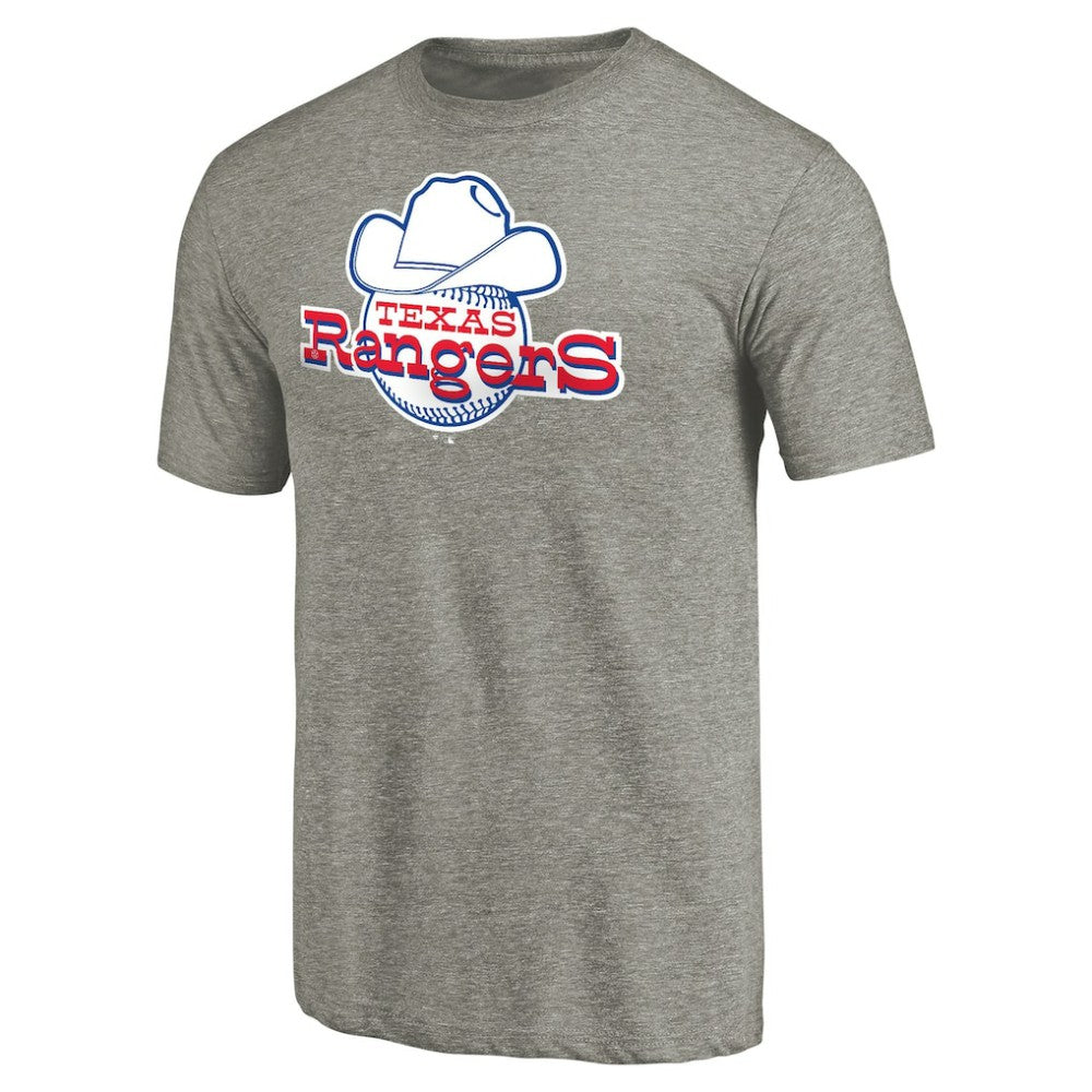 Texas Rangers Cooperstown Collection Forbes Tri-Blend T-Shirt - Ash - MLB Sale