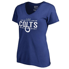 Indianapolis Colts Women's Arriba V-Neck T-Shirt Royal