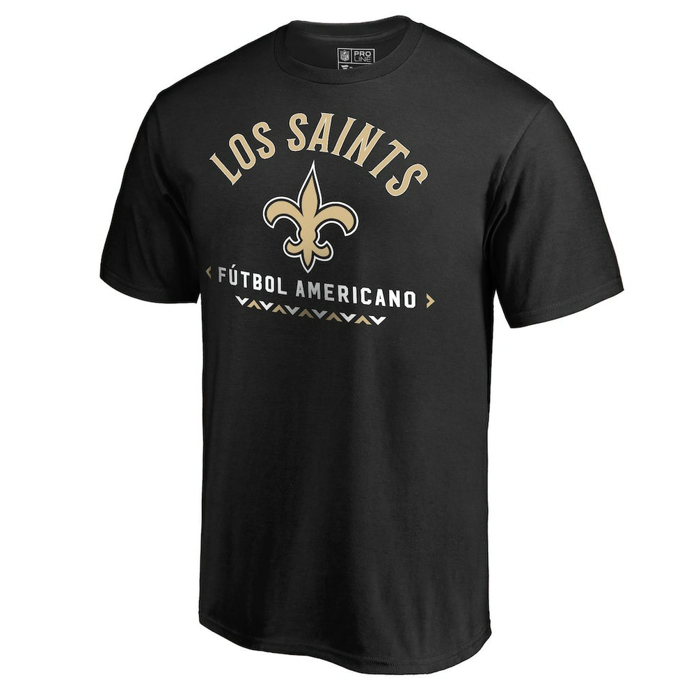 New Orleans Saints Futbol Americano T-Shirt Black