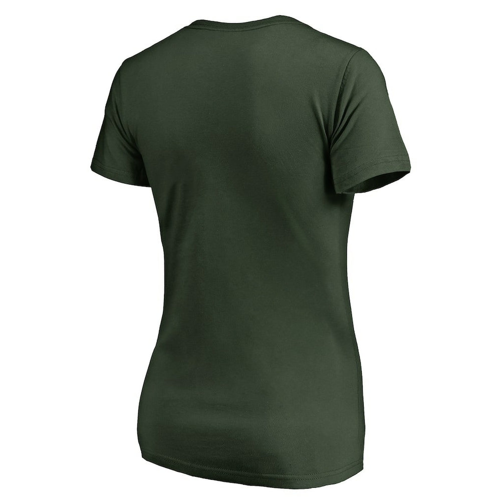 Green Bay Packers Women's Freehand V-Neck T-Shirt Green