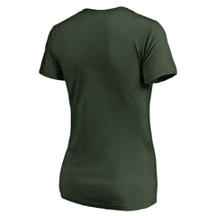 Green Bay Packers Women's Freehand V-Neck T-Shirt Green
