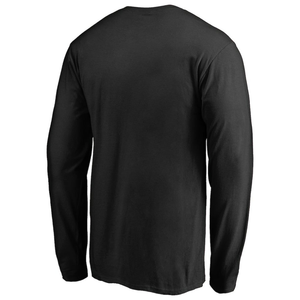 Minnesota Wild Midnight Mascot Long Sleeve T-Shirt - Black - NHL 2874747